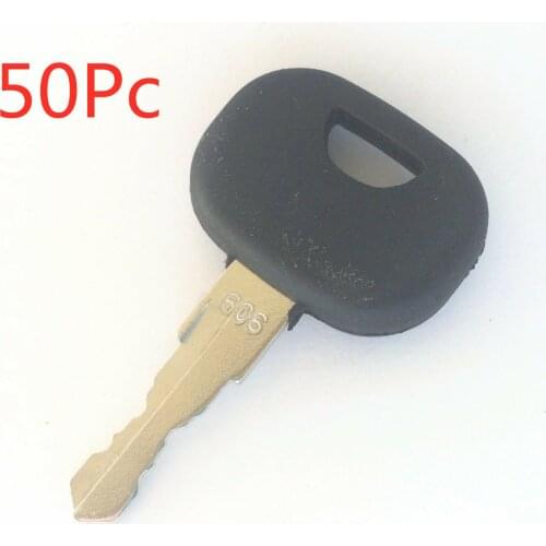50pc Ignition Key 606 LW10288887 Fits Crawler Loader Crawler Dozer Model For John Deere 605C 655C 755C 950C 1050C