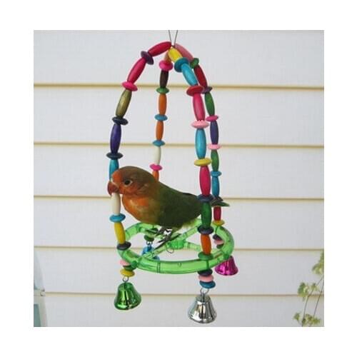 A017 Pet parrot bird toy bird supplies swivel ladder ladder chew toy parrot swing bar ladder elevated station