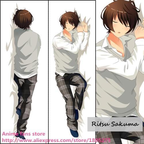 Anime Ensemble Stars Ritsu Sakuma Cute BL Japanese Pillowcase Pillow Case Cover decorative Hugging Body Bedding