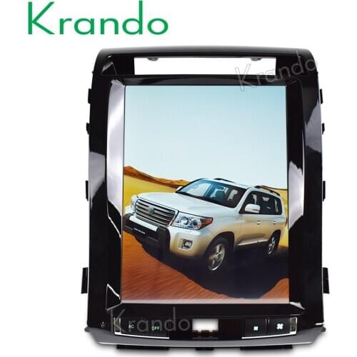 Krando Android 8.1 12.1" autoradio verticial screen car radio navigation for Toyota Land Crusier 200 2008-2015 car radio gps