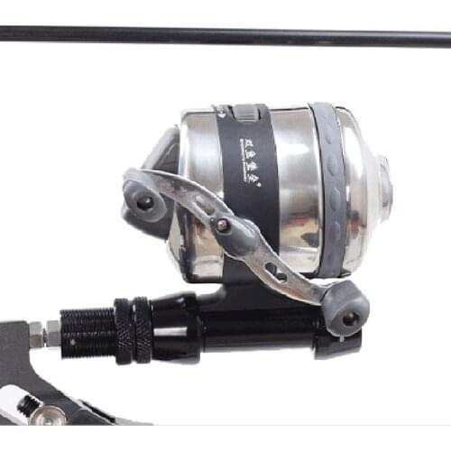 BL25 Fishing Reels for Slingshot Shooting Fish Use Dart Stainless Steel Metal Wheel Closed Fishing Wheel Spinning Fishing Reel