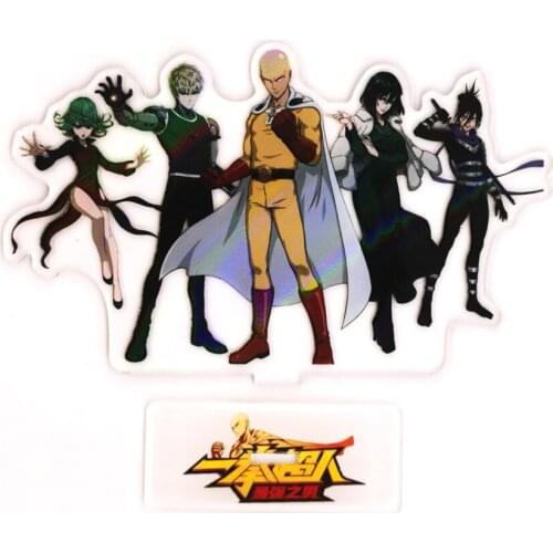 One Punch Saitama Genos Fubuki Tatsumaki Speed o Sound Sonic acrylic standee figurines desk decoration cake topper anime