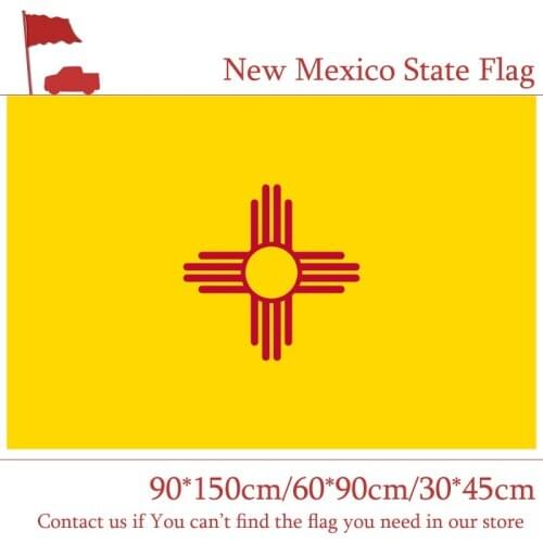 New Mexico State Flag 3*5 Feet 90*150cm 60*90cm Flag America 30*45cm Car Flag For Home Decoration