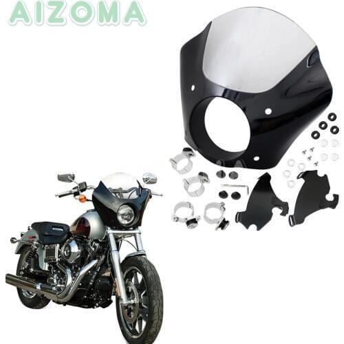 Gauntlet Headlight Fairing w/ Clear Windshield For Harley Sportster Iron 883 1200 Sport Low Custom Seventy-Two
