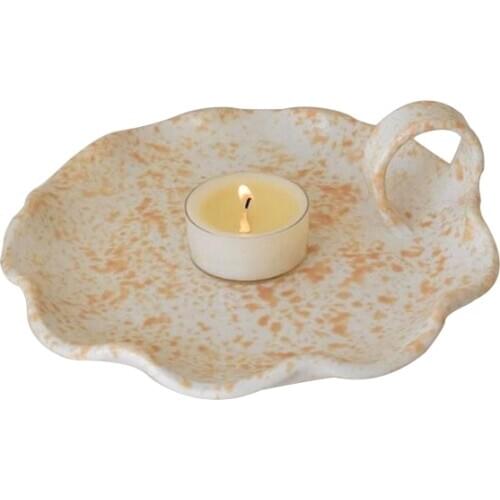 Ceramics European Candle Holder Small Plate Luxury Modern Candle Holder Vintage Wedding Portacandele Decoration Home WE50ZT