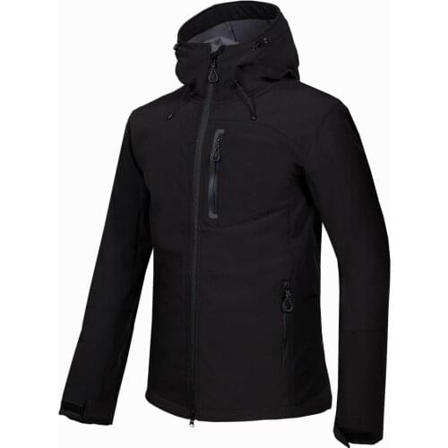 2019 Men Hiking Jacket Softshell Fleece Clothing Windproof Water Repellent Breathable Riding Camping Running Male Coat New