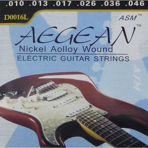Set of 6 Guitar Strings Replacement Steel String for Electric Guitar D0016L