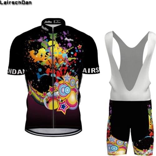 2021 New LairschDan Summer Cycling Jersey Set Breathable Team Racing Sports Bicycle Jersey Mens Cycle Clothing Short Bike Jersey