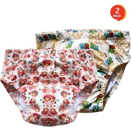2 Pcs Adult Baby Potty Diaper Training Underwear ABDL Incontinence Waterproof Training Incontinence Booster Pads Pants