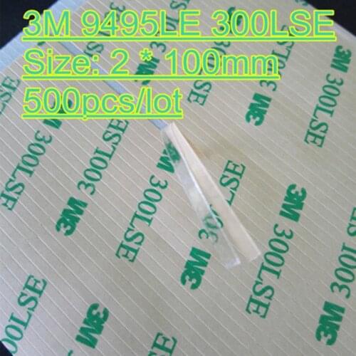 3M 9495LE 300LSE Clear Double Sided Adhesive Tape For Repairing Mobile phones and other electronic product 2mmx100mm
