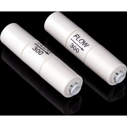 RO Restrictor Flow 300cc 450cc 1500cc 1:3 With 1/4" Tube O/D Pushfit Fitting Aquarium Reverse Osmosis RO Water dispenser