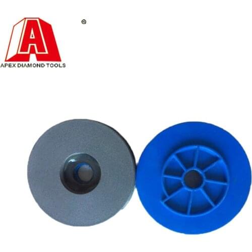 Apex 4'Snail Lock Edge Diamond Resin Bond Diamond Buff Polishing Disc Block For Marble Granite Resin Grinding Disc