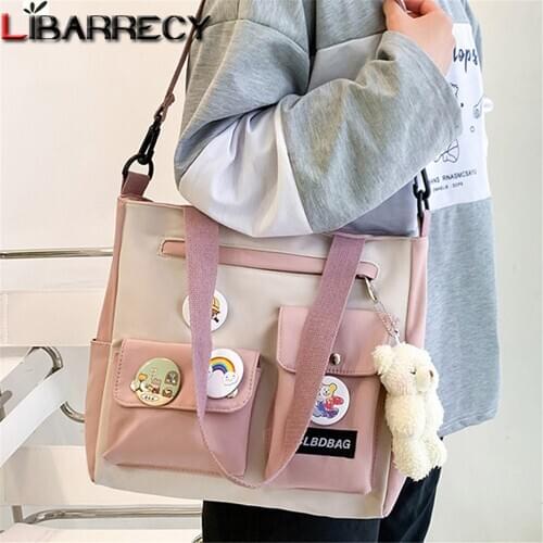New Panelled Designer Ladies Shoulder Bag Fashionable Multifunctional Women Messenger Bags High Quality Nylon Teenager Tote Bags