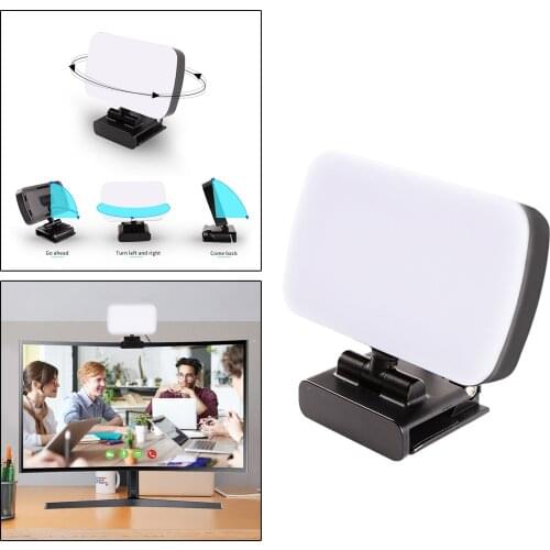 LED Video Light Rechargable 3-Color 3000-6500K Panel Lights LED Fill Lamp for Video Recording Photography Ultra Bright Photo