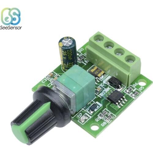 DC 1.8V 3V 5V 6V 12V 2A PWM Motor Speed Controller Low Voltage Motor Speed Control Switch PWM Adjustable Drive Module