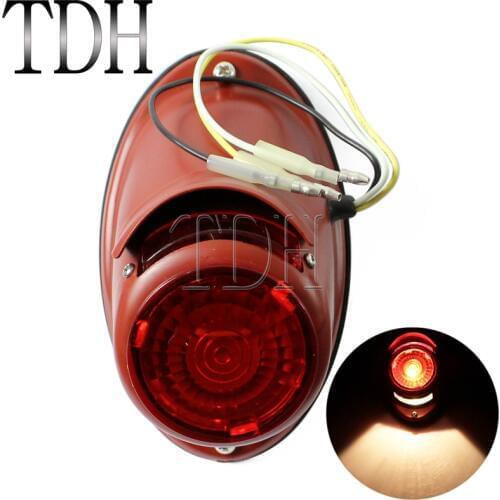 Motorcycle Retro Taillight License Plate Lamp Brake Stop Light For K750 KS750 Dnepr Ural Sidecar BMW R12 R75 Wehrmacht BW40