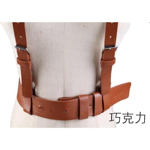 Faux Leather Vest Man Lady Retro Adjustable Corset Wide Belt Punk Waist Waistband Solid Color 2020 Hot Sale Fashion Casual