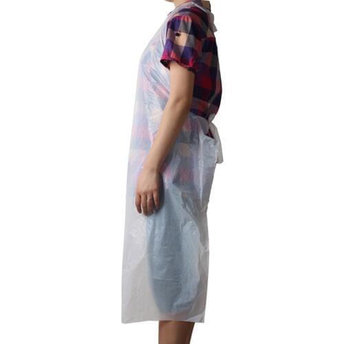 10 Plastic Adult Children Disposable Waterproof Dustproof Transparent Painting Cooking Apron Disposable apron