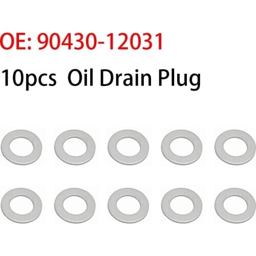 10pcs 90430-12031 Oil Drain Plug Gaskets Rings For TOYOTA For Lexus For Scion Auto Car Accessories 9043012031