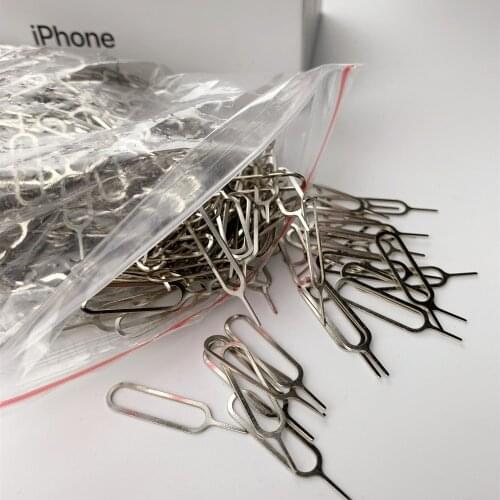 1000 Pcs Universal Sim Card Tray Pin Ejecting Removal Needle Opener Ejector For Huawei Xiaomi Samsung Galaxy For iPhone 11 Ipad