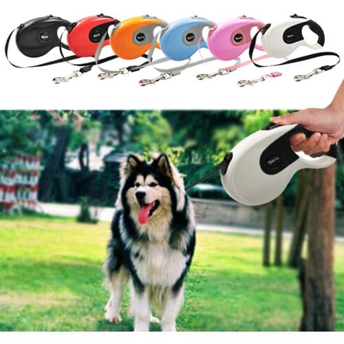 15 To 40KG Pet Automatic Extending Dog Leash ABS Retractable Traction Rope Luxury Walking Lead Roulette For Medium Dogs Chien