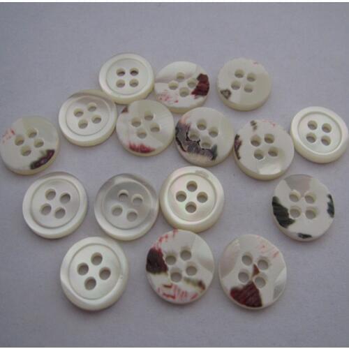 Free shipping 15mm white color nice man shirt trocas shell button round edge 4 holes fashion mother of shell button 100pcs