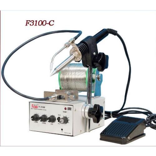 FREE SHIPPING F3100-C Automatic Soldering machine Electric soldering iron Solder welding system Soldering station 220V 80W