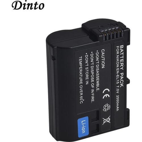 Decoded 7.0V 2550mAh ENEL15 EN-EL15 Camera Battery 1pc for Nikon V1 D500 D750 D7100 D7000 D800E D800 D600 D600E D610 D810 D810E