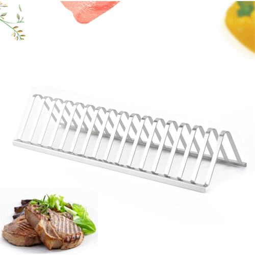 Stainless Steel Holder Til Barbecue Grill Beef Rack Chicken Chop Rack Lamb Holder Household Portable Outdoor Grill Barbecue Tool