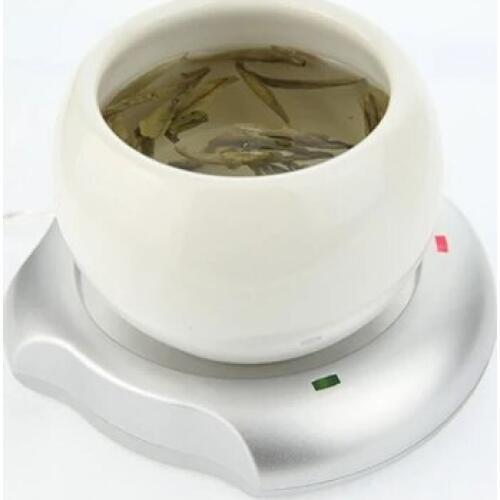 By dhl or ems 50 pcs Hot Worldwide Beverage Cup Silver USB Hub + Tea Coffee Electric Warmer Heater