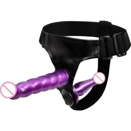 Double Dildo Harness Strapons Penis Dildo Vaginal Massage Adult Game Strap on Dildos Sex Bondage Belt Lesbian Sex Toys for woman