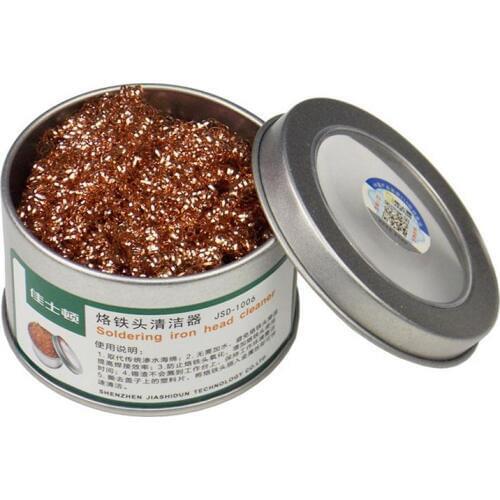 Electric Iron Head Cleaner Welding Soldering Pure Copper Suction Ball Cleaning Seat For Electric Soldering Machine Parts Mold