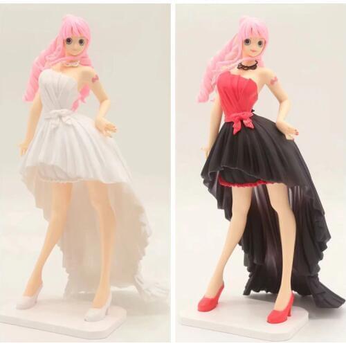 22CM Japanese anime figure one piece LADY EDGE WEDDING Perona wedding dress ver action figure collectible model toys for boys