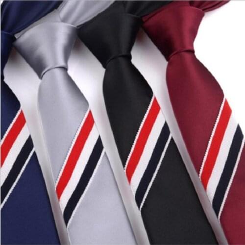 Hand Tie Strips Black Neckties For Men Women Polyester Adult Skinny 5cm Ties Business Leisure