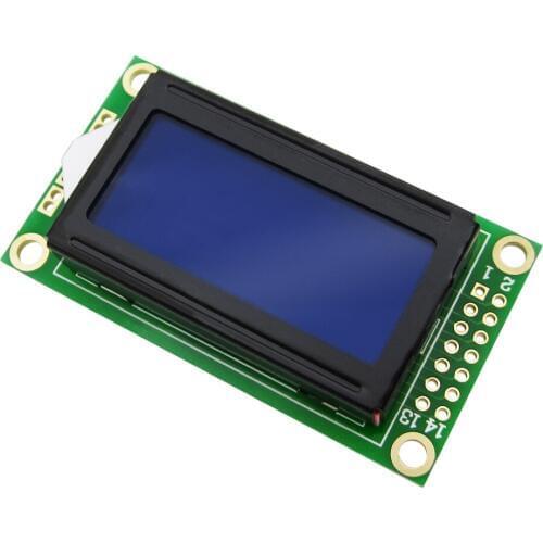 Hot Sale 8 x 2 LCD Module 0802 Character Display Screen blue or green LCD 0802