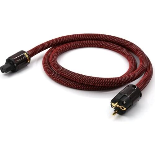 Hi-End FP-3ST20 Pure Copper Schuko Power Cable for Audio Equipment EU AC Power Cord 1.5M