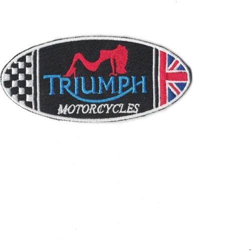 TRIUMPH logo for clothing Embroidered iron on patch A denim patch for back glue