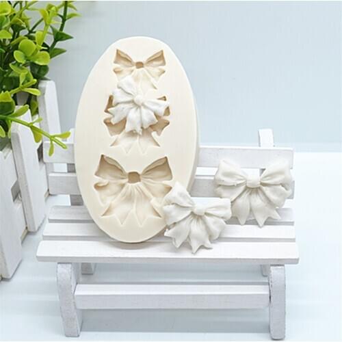 Luyou Bow Kitchen Baking Tools Silicone Resin Fondant Molds Cake Decorating Tools Pastry Kitchen Baking Accessories FM1472