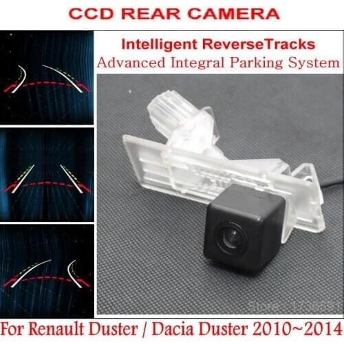 Lyudmila FOR Renault Duster / Dacia Duster 2010~2018 Car Intelligentized Rear View Camera / Parking Dynamic Guidance Tracks