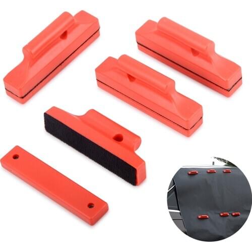 FOSHIO 4pcs Car Wrap Strong Gripper Magnetic Holder Carbon Fiber Vinyl Film Wrapping Fixing Tool Magnet Car Sticker Install Tool