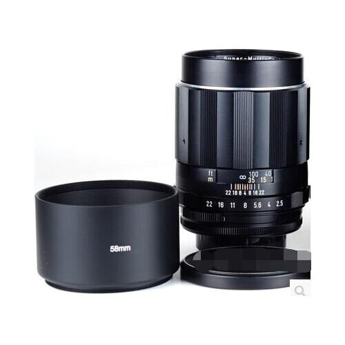 Andoer 58mm Lens Hood Long Focus Telephoto Metal Lens Hood Shade for Sony Canon Nikon Olympus Pentax