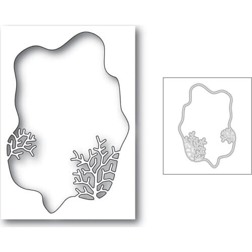 2020 New Ocean Frame Metal Cutting Dies For DIY Cut Paper Craft Making Seaweed Background Greeting Card Scrapbooking No Stamps