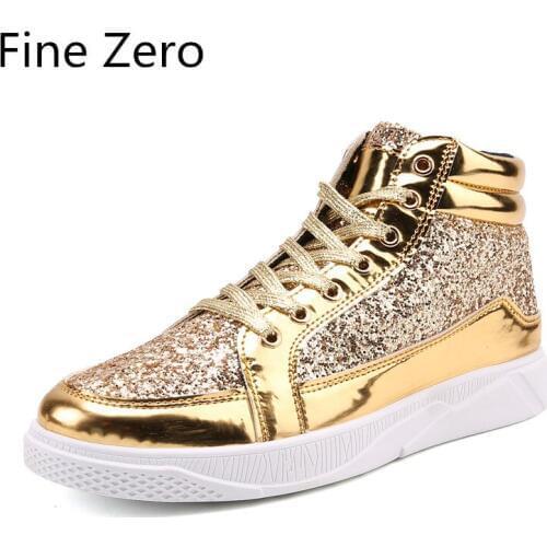 New product trend high to help Korean stage shoes Autumn Spring Casual Shoes For Men head Lace Up Mens Casual sneakers