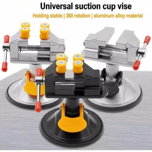 Table Vise Household Workbench Toggle Clamp Pliers Adjustable Jaw Screw Quick Positioning Fixture 360 Degree Rotating