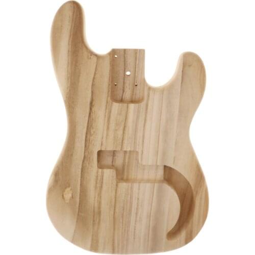 Unfinished Electric Guitar Wood Body Barrel for P Bass Precision Bass, Maple