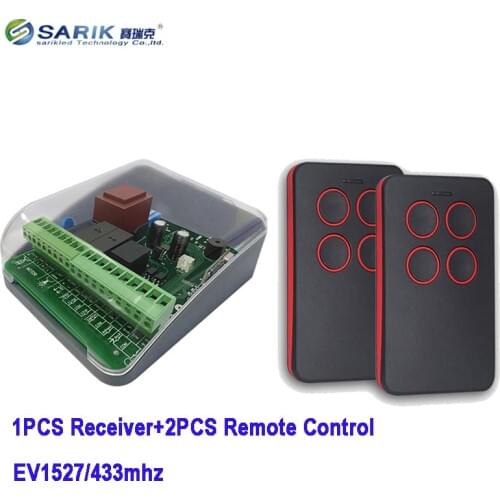 220V AC rolling shutter gate opener control board + 2pcs remote control with learning code