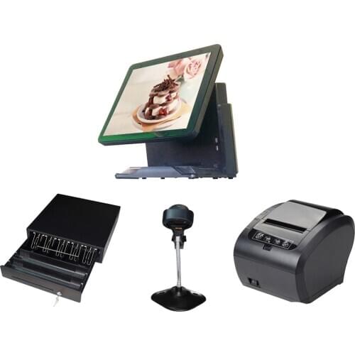 Windows Pos Terminal Epos systems 15'' Touch Screen All In One POS System Cash Register