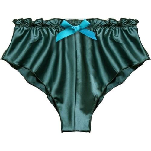 Sexy Delicate Lingerie Silk Satin Sexy Bowknot Lace Pajamas Underwear Women Shorts S-XXXL бюстгальтер женский Fashion 2021