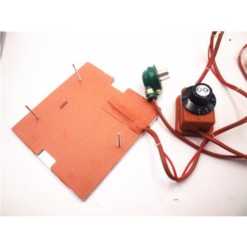 120V/220V 250W silicone heater+aluminum base plate+glass heated bed upgrade kit for Flashforge finder 3D printer