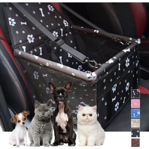 Travel Dog Carrier Seat Cover Folding Hammock Pet Dog Car Carriers Bag Carrying For Dogs Cats Transportin Pet Basket Waterproof